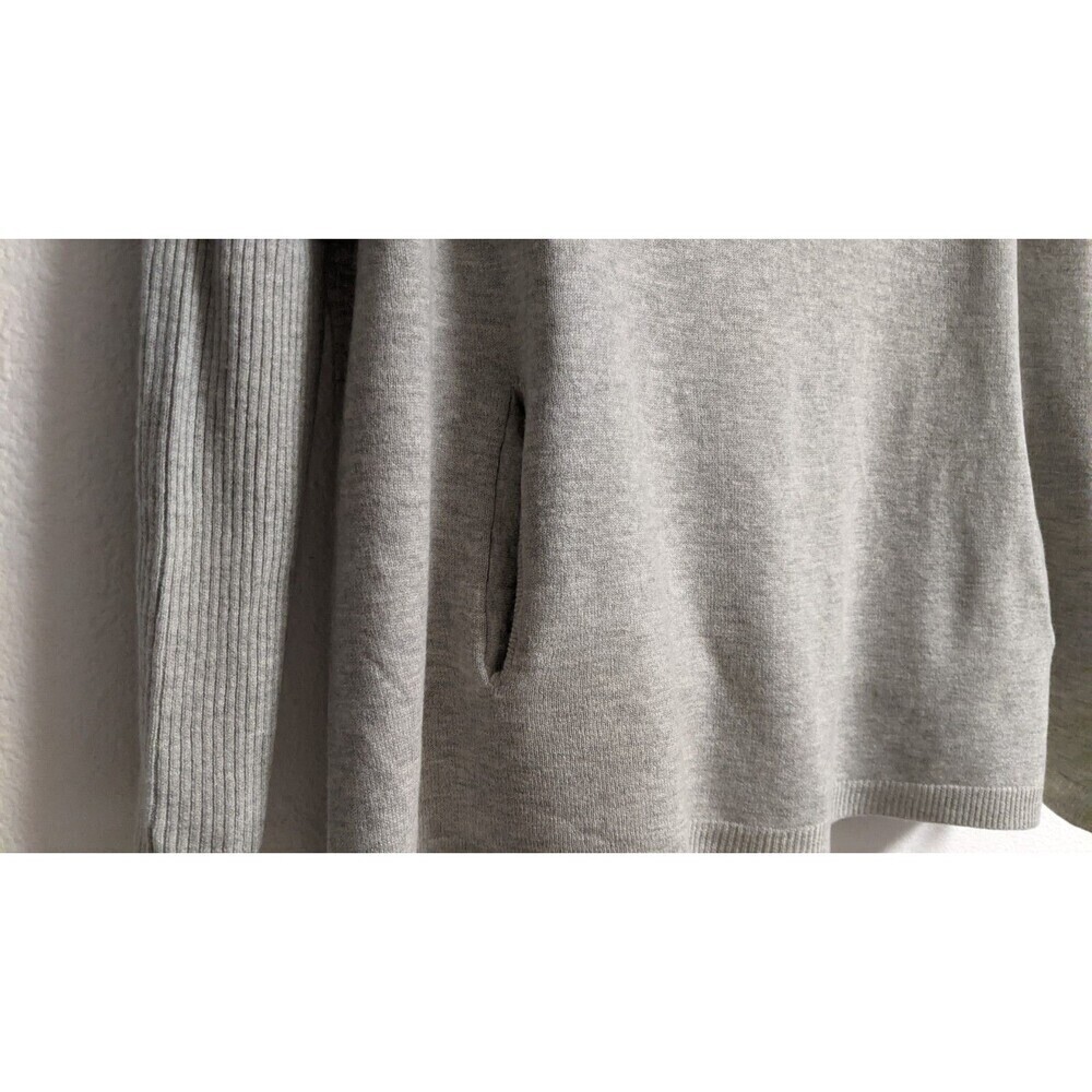 Super Cute BABATON x ARITZIA Baylor Linen Wool Drape Gray Sweater Size XXS/XS - Picture 3 of 10